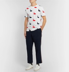 Thom Browne - Printed Cotton-Jersey T-Shirt - White