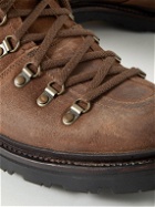Grenson - Brady Distressed Suede Boots - Brown