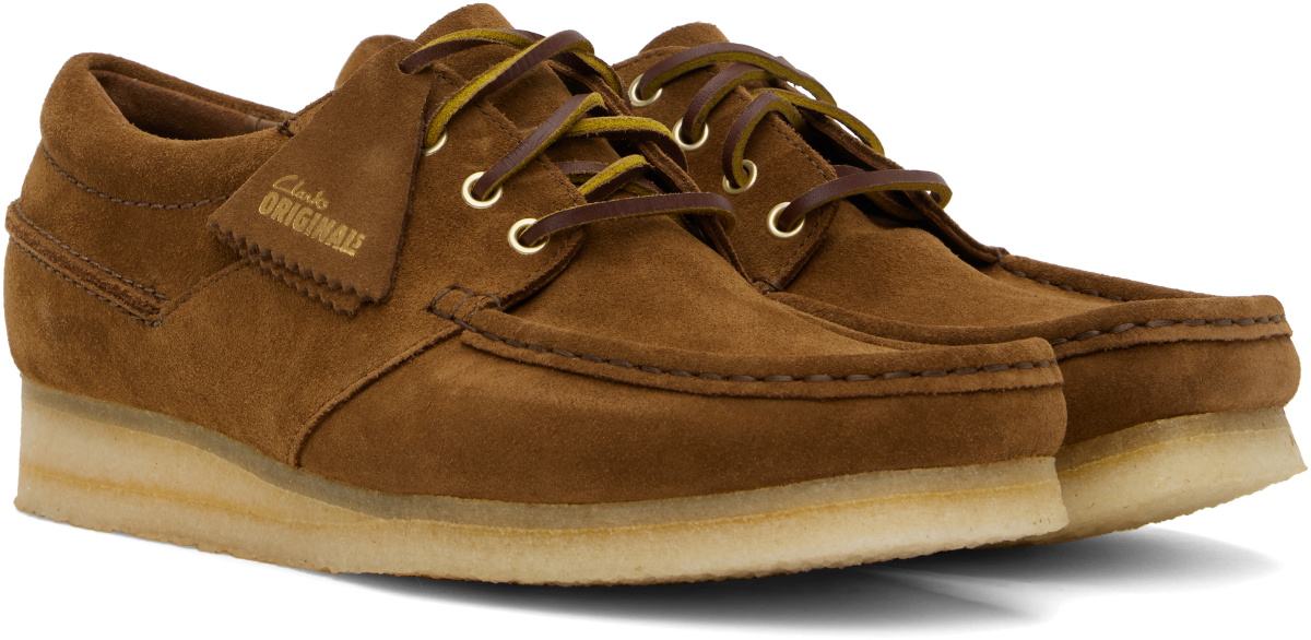 Clarks Wallace Brown Nubuck Cap Toe Oxfords 10 Clarks Originals Tan Wallabee Boat Shoes Clarks Originals main image 2