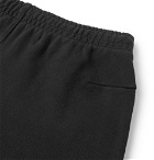 Off-White - Printed Loopback Cotton-Jersey Drawstring Shorts - Black