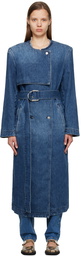 REMAIN Birger Christensen Blue Adina Denim Coat