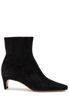 Staud Wally Suede Ankle Boots Black