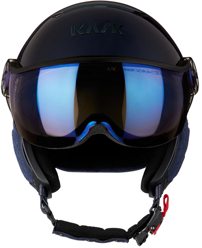 Photo: KASK Blue Chrome Visor Helmet