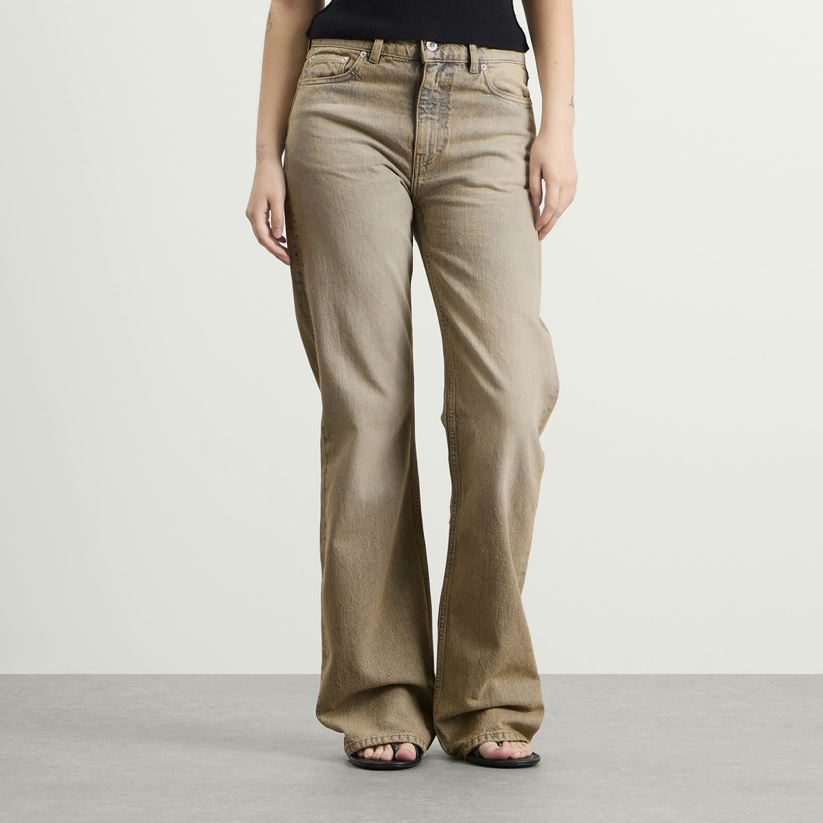 Our Legacy Women's Boot Cut Jeans in Wolfpack Wash