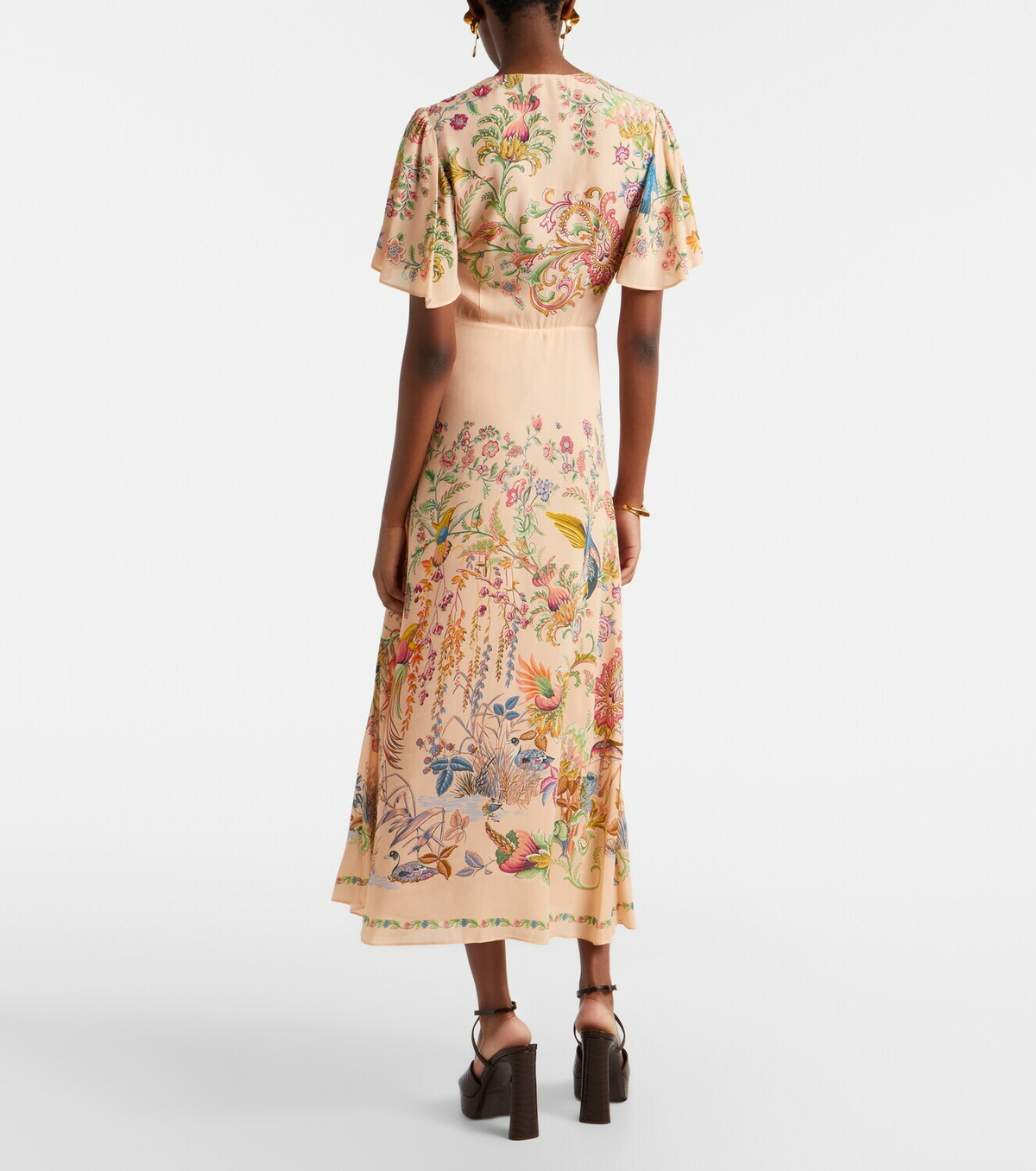 Etro Printed midi dress