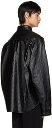 Balenciaga Black BB Monogram Leather Jacket