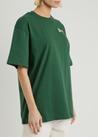 House OF Sunny Hackney Logo-print Cotton T-shirt Green