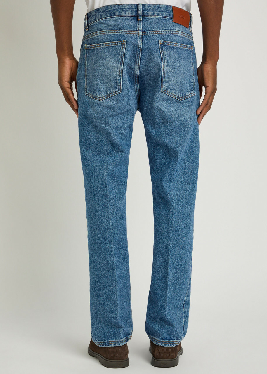 Studio Nicholson Cowboy Straight-leg Jeans Mid Blu