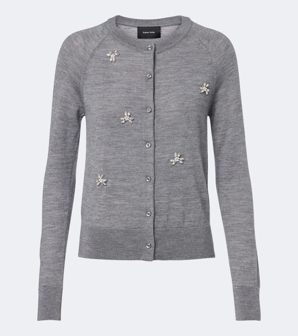 Simone Rocha Embellished wool and silk cardigan