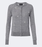 Simone Rocha Embellished wool and silk cardigan