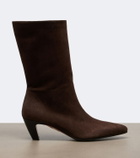 Aquazzura Slouchy 50 suede ankle boots