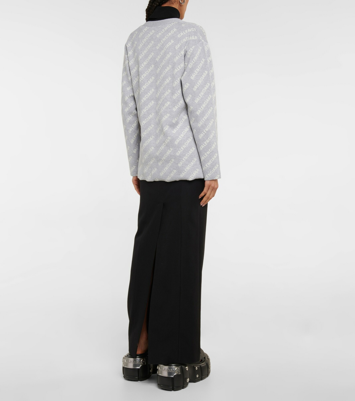 Balenciaga - Logo cotton-blend cardigan