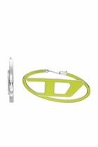 Diesel Stainless steel hoop earrings - Earrings - Unisex - Yellow