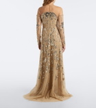 Georges Hobeika Embellished tulle gown