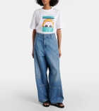 Plan C High-rise wide-leg pants