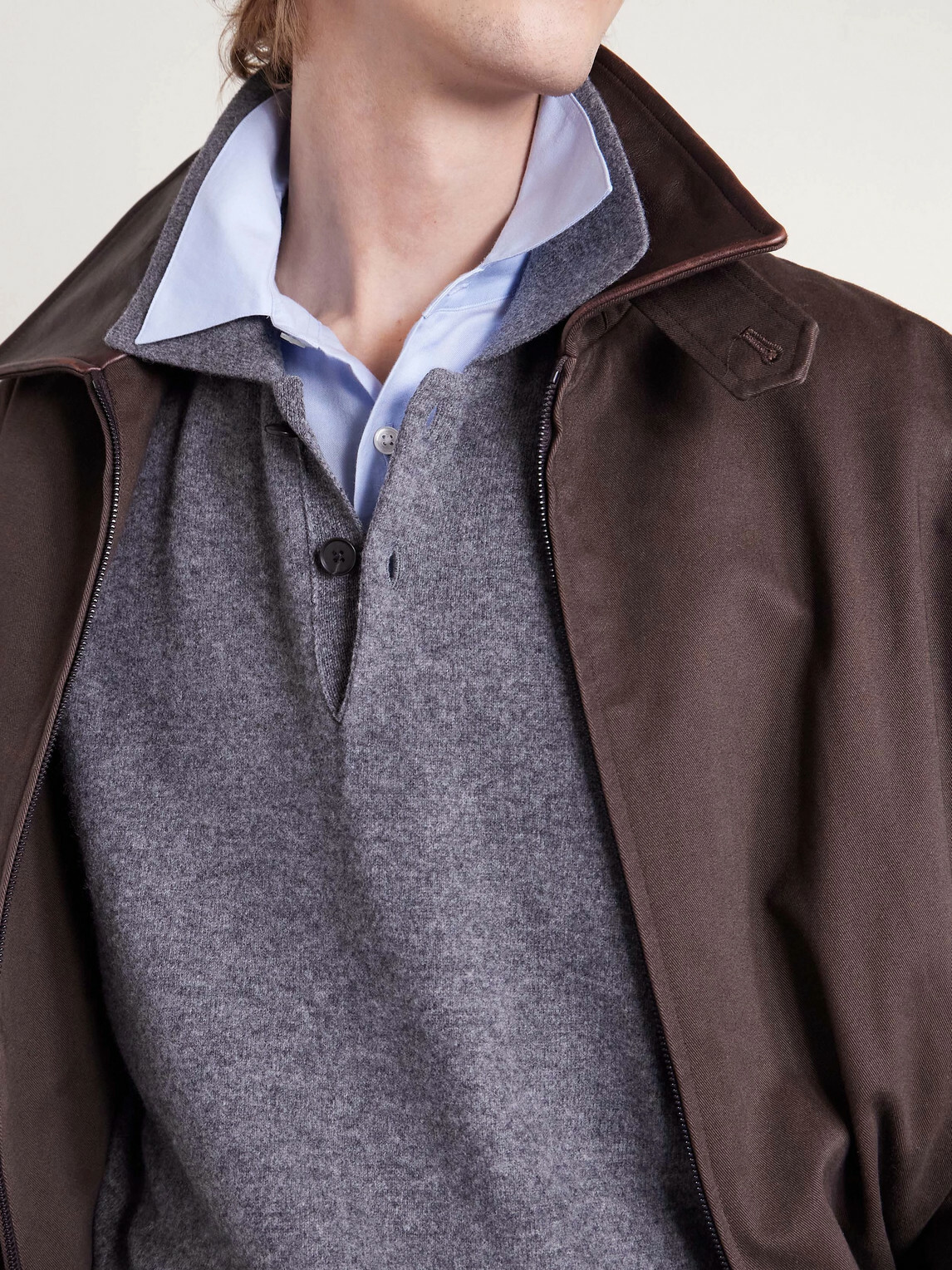 ssstein - Merino Wool Polo Shirt - Gray