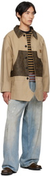 Andersson Bell Beige Carpenter Shorts Inserted Coat