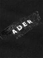 Ader Error - Oversized Logo-Print Cotton-Blend Piqué Polo Shirt - Black