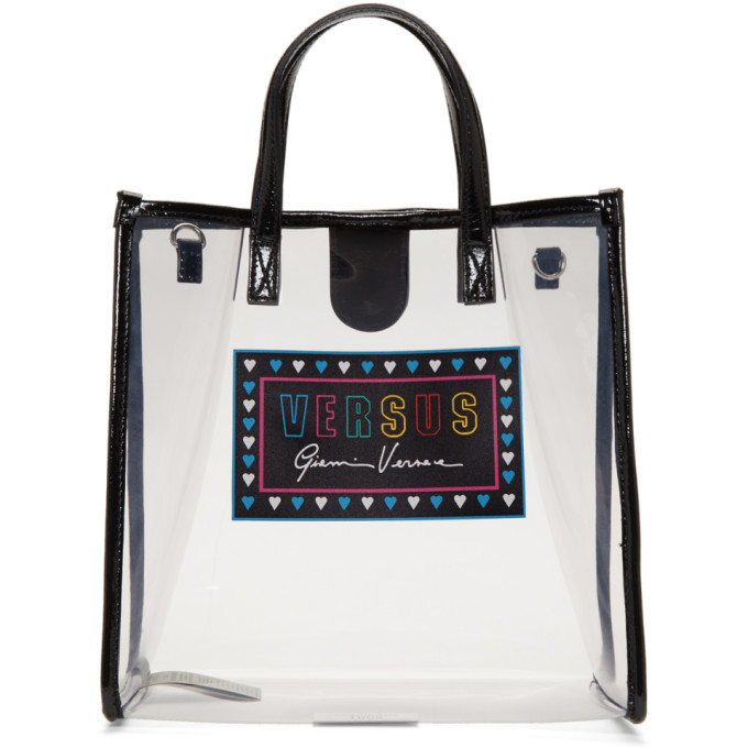 Photo: Versus Transparent PVC Mini Hearts Tote