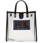 Versus Transparent PVC Mini Hearts Tote