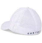 CASTORE - Ghost Logo-Embroidered Woven Baseball Cap - White
