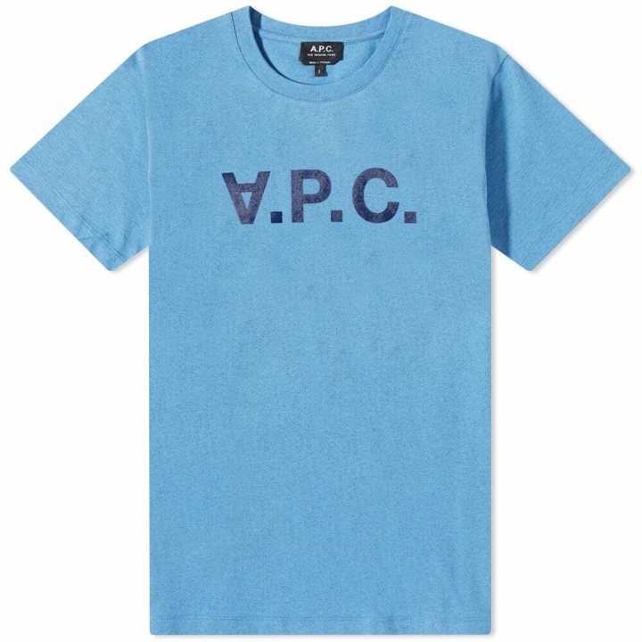 Photo: A.P.C. Men's VPC Logo T-Shirt in Marine Marl