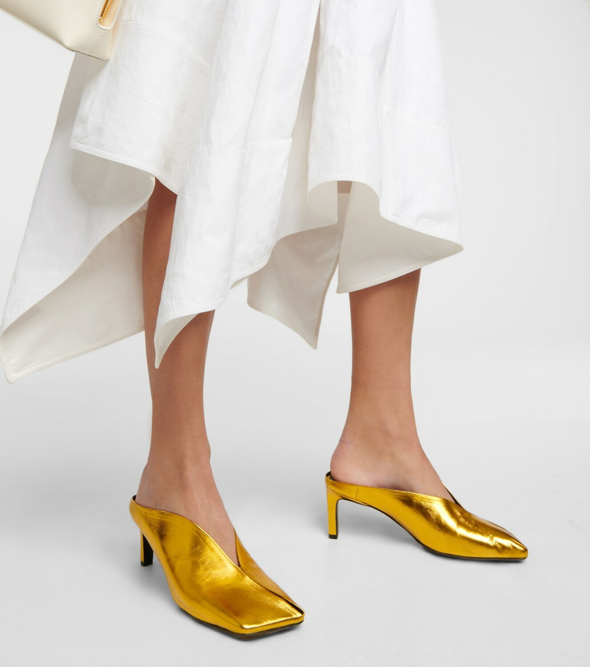 Jil Sander - Cutout leather pumps Jil Sander