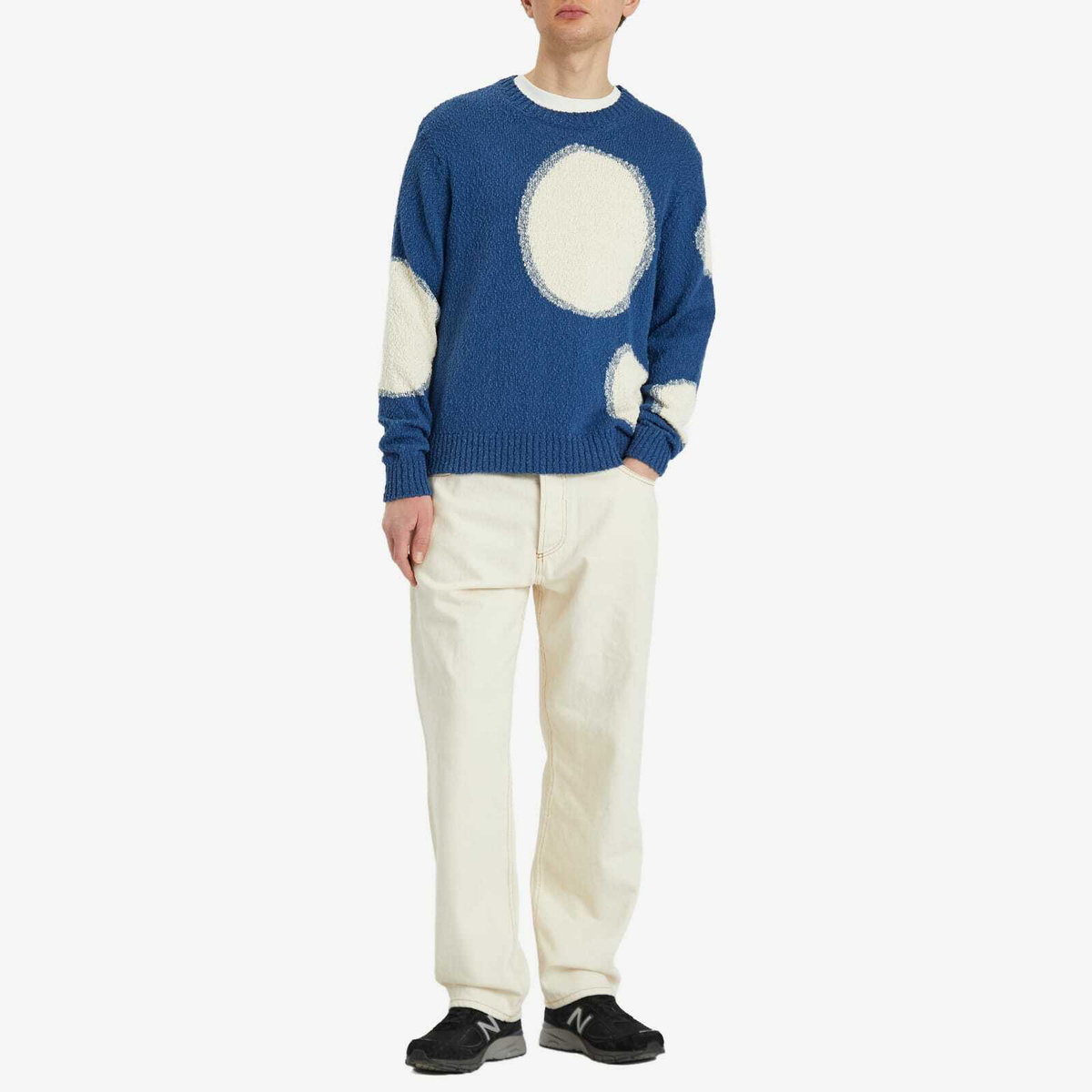Folk Men's Chain Sweatshirt in Blue Mix