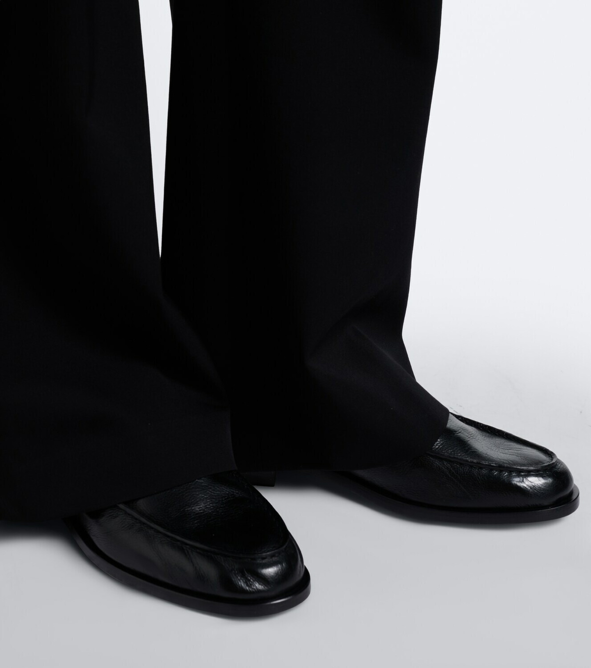 The Row Nino leather Derby shoes