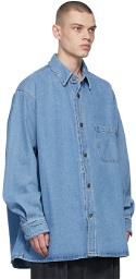 Hed Mayner Blue Denim Shirt