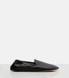 The Row Casa leather slippers