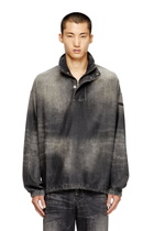 Diesel Denim top with mock neck - T-Shirts - Unisex - Black