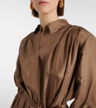 Joseph Danton pleated silk shirt dress