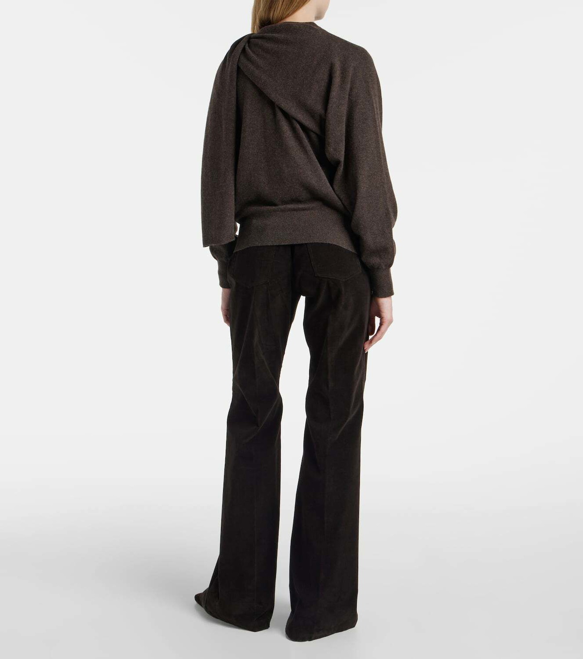 Ferragamo Draped cashmere cardigan