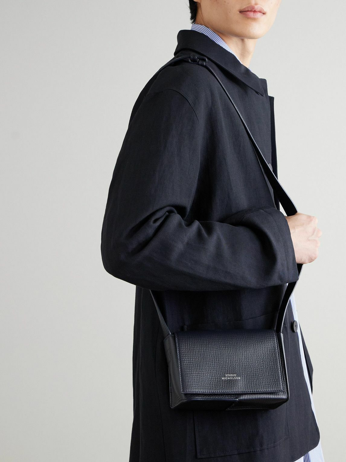 Studio Nicholson - Meshi Mini Textured-Leather Shoulder Bag