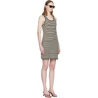 ANINE BING Black & Off-White Arie Minidress