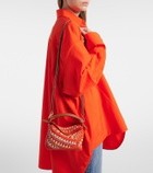 Loewe Paula's Ibiza Puzzle Mini raffia top-handle bag