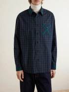 CELINE - Checked Cotton Shirt - Blue