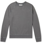 Officine Generale - Garment-Dyed Fleece-Back Cotton-Jersey Sweatshirt - Gray