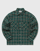 Bstn Brand Bouclé Plaid Shirt Green - Mens - Longsleeves