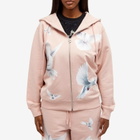 3.Paradis Women's Freedom Doves Zip Hoodie in Pink