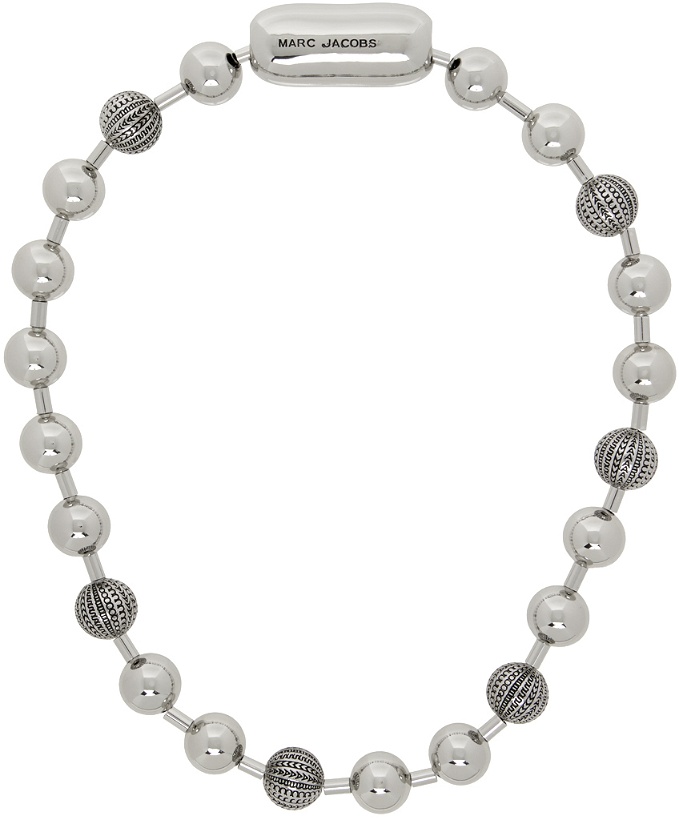 Photo: Marc Jacobs Silver Monogram Ball Chain Necklace