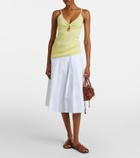 Prada Embellished cotton-blend bouclé top