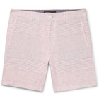 Club Monaco - Baxter Slim-Fit Striped Linen Shorts - Red