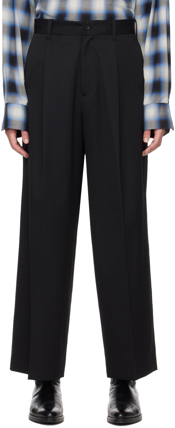 stein Black Extra Wide Trousers