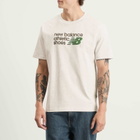 New Balance Men's Athletics Relaxed Premium Chest Logo T-Shirt in Ash Heather