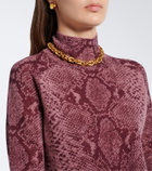 Joseph Yasmin snake-print cashmere sweater