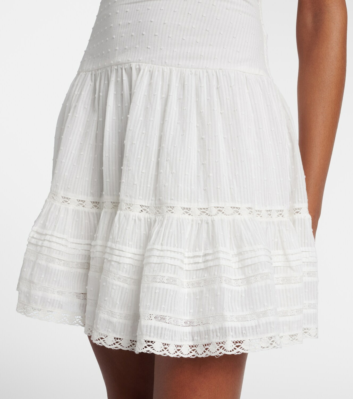 Poupette St Barth Della ruffled cotton minidress