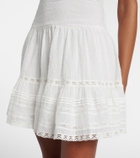 Poupette St Barth Della ruffled cotton minidress