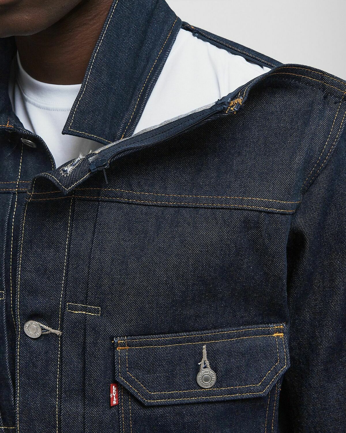 Levis X UNDERCOVER PINNACLE TRUCKER Blue Mens Denim Jacket Levis